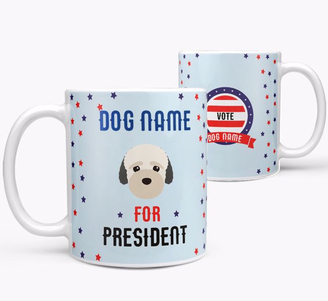 Personalized Vote {dogsName} for President Mug